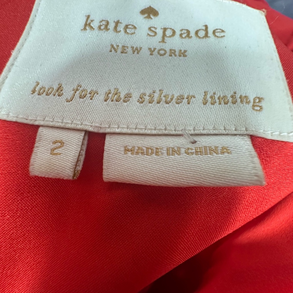 ⭐️ Host Pick ⭐️Kate Spade New York Shelia Red Dress size 2 - Picture 9 of 10